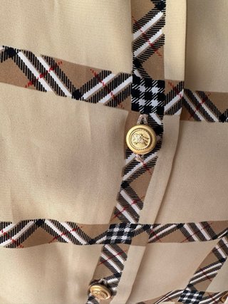 Camicia Vintage Burberry Beige e Marrone