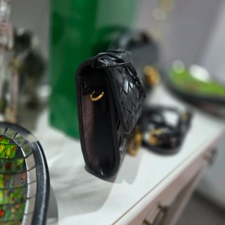 Bolso Bottega Veneta Negro Piel Trenzada