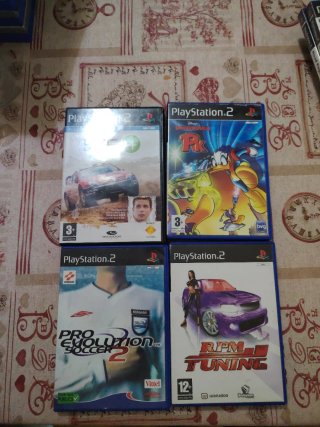 Lote 4 Juegos PS2: Pro Evolution Soccer 2, RPM Tun