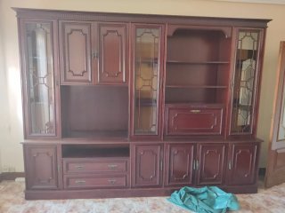 Mueble de salón 280cm, con mueble bar,