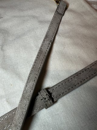 Borsa mini shopper Zara grigia scamosciata