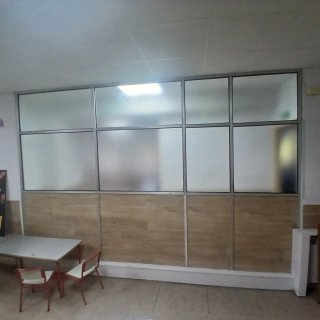 Mampara separador habitaciones