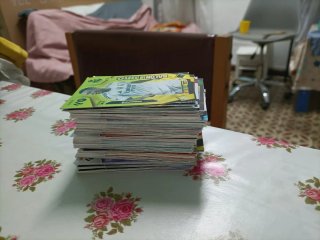 Lote 125 cartas fútbol Panini
