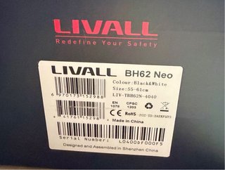 Casco Livall BH62 Bicicleta Negro/Blanco