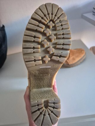 Botines camel/mostaza Tacón