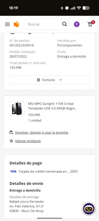 Ordenador MSI Negro