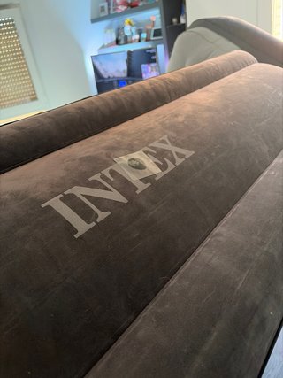 Colchón hinchable 150x200x46 con cabecero