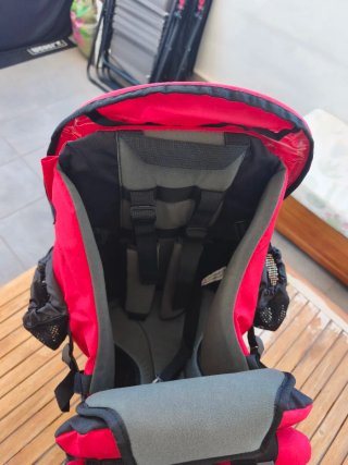 Mochila Portabebés Senderismo Roja