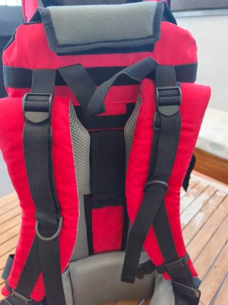 Mochila Portabebés Senderismo Roja