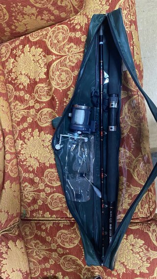 Kit Caña Pescar con Carrete y Funda