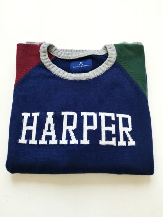 Jersey Harper & Neyer azul, verde, rojo