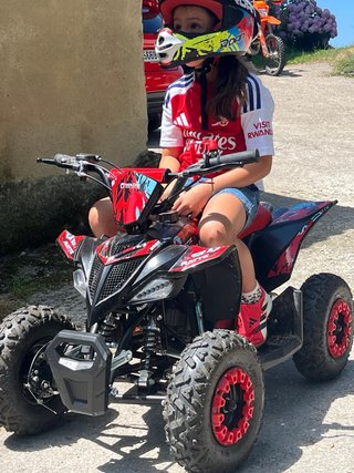 Mini Quad Motocross Negro y Rojo