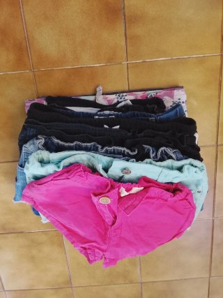 Lote de 11 shorts niña 10-12 años