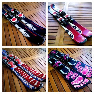 Snowblades, sci corti. Big Foot. Freestyle.