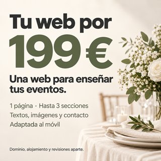 Diseño web para organizadores de eventos