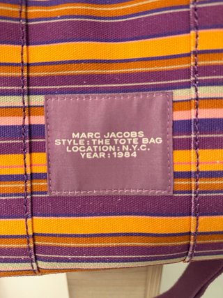 Borsa Marc Jacobs The Small Tote Bag righe