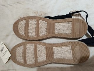 Alpargatas Mujer 38 Beige/Negro