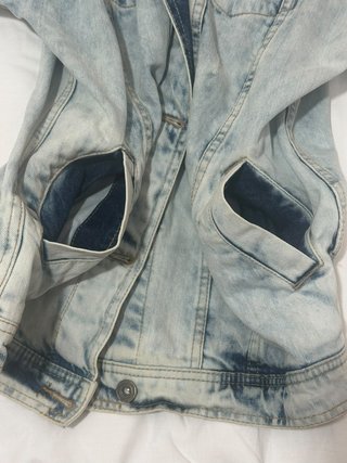 Giacca Bershka jeans oversize lavaggio chiaro tgXS