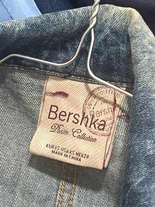 Giacca Bershka jeans oversize lavaggio chiaro tgXS
