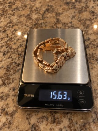 Pulsera Oro Macizo 18k Tricolor