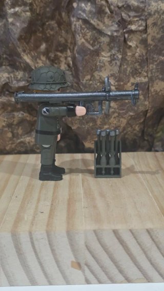 Playmobil Soldado con Arma y Munición