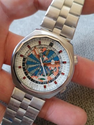 Edox Geoscope 42 Super Compressor Diver Vintage