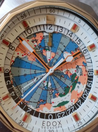 Edox Geoscope 42 Super Compressor Diver Vintage