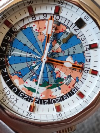 Edox Geoscope 42 Super Compressor Diver Vintage