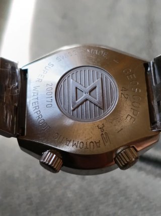 Edox Geoscope 42 Super Compressor Diver Vintage