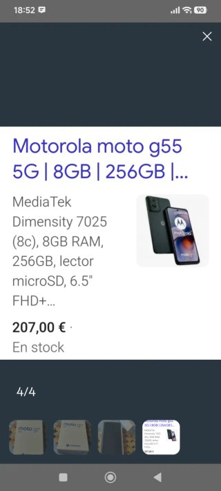 Móvil Motorola G55 5G Nuevo Sin Usar