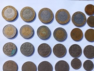 Lote monedas antiguas Portugal
