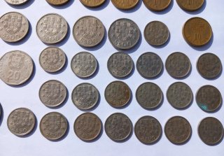 Lote monedas antiguas Portugal