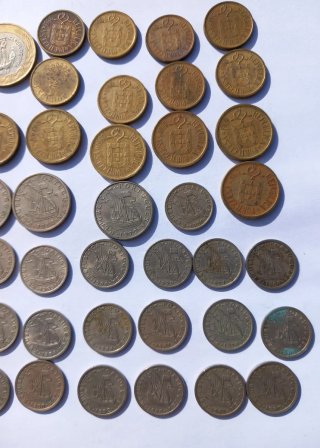 Lote monedas antiguas Portugal