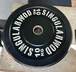 Disco SINGULARWOD 10 KG Training Negro Profesional
