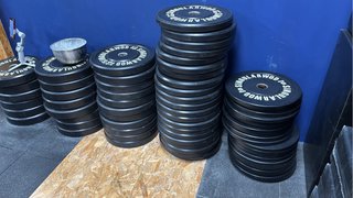 Disco SINGULARWOD 10 KG Training Negro Profesional