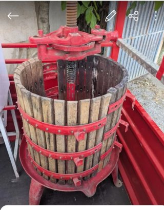 Despalilladora de vino y prensa de 50cm