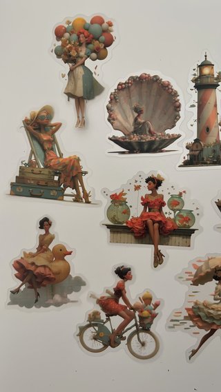 Pegatinas Vintage Estilo Pet Scrapbook