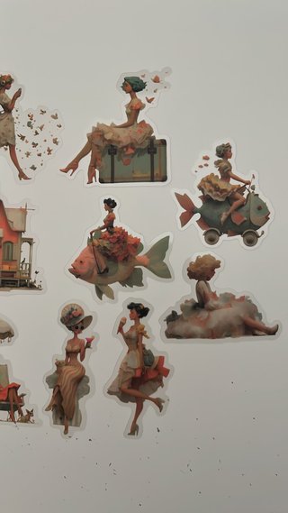 Pegatinas Vintage Estilo Pet Scrapbook