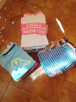 Lote 34 Camisetas Manga Corta Niña