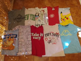 Lote 34 Camisetas Manga Corta Niña
