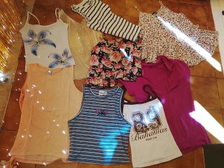 Lote 34 Camisetas Manga Corta Niña