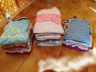 Lote 34 Camisetas Manga Corta Niña