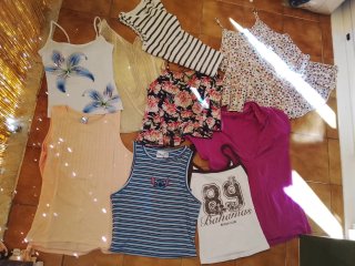 Lote 34 Camisetas Manga Corta Niña