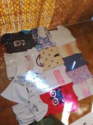 Lote 34 Camisetas Manga Corta Niña