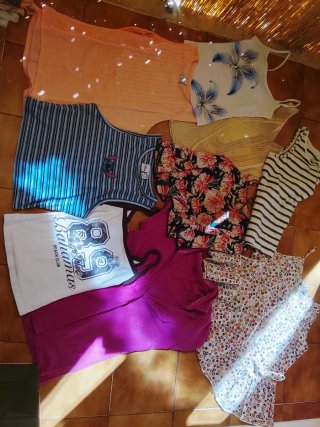Lote 34 Camisetas Manga Corta Niña