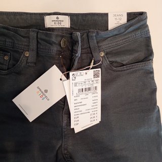 Pantalón Springfield Gris Talla 11-12 Nuevo