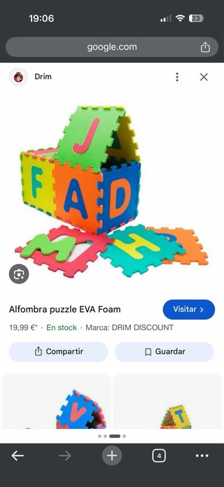 Alfombra Puzzle EVA Foam Bebé