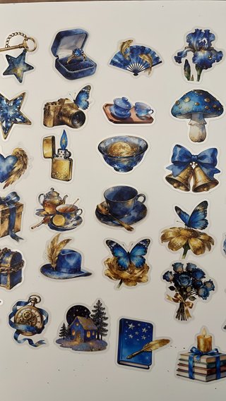 56 Pegatinas Decorativas Estilo Acuarela