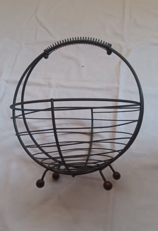 Cesto Metallo Ferro Antico