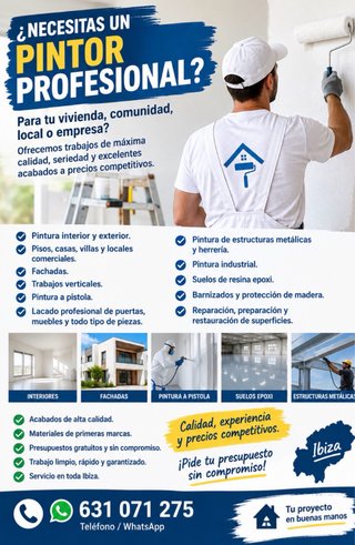 Servicios de Pintura Profesional Ibiza